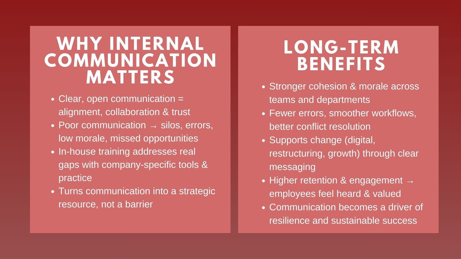 How In-House Training Improves Internal Communication in Companies