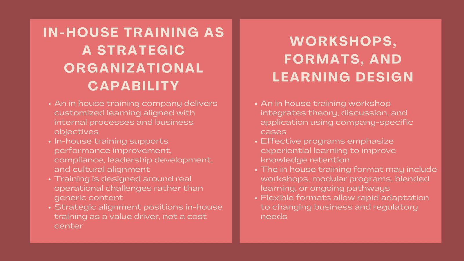 Learn How to Design Professional Training Programs